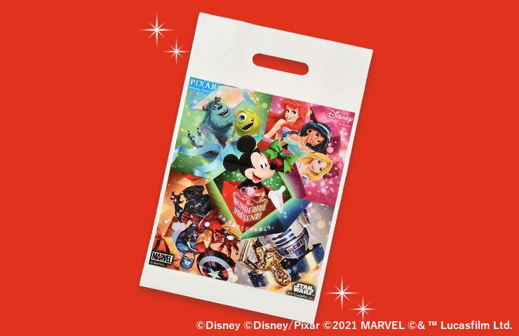 ディズニーストア クリスマスデザインのレジ袋が登場 ディズニーストア マーサ21 ショッピングセンター