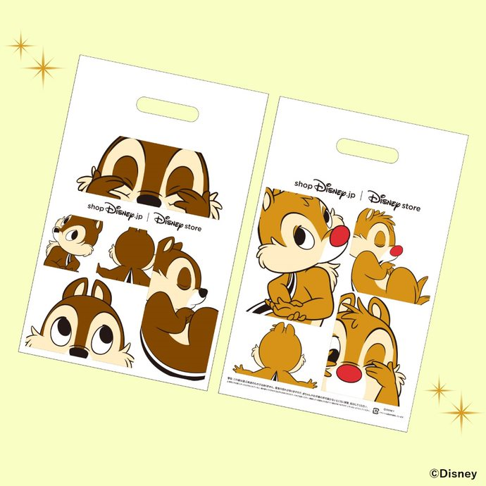 数量限定！チップとデールデザインのレジ袋が3月7日（月）より順次発売